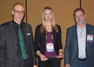 Anna-Karin Gustavsson middle from the Moerner Lab at Stanford University is this years winner of the Young Investigator Award Anna-Karin Gustavsson middle from the Moerner Lab at Stanford University is this years winner of the Young Investigator Award