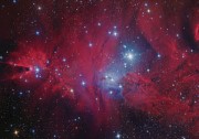 Cone and Foxfur Nebulae - Emission Nebulae in Monoceros