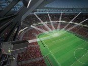Goal Control 4D system works with 14 high-speed cameras that monitor the ball at up to 500 FPS