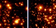 On the left is an image of the Galactic Center using the current Keck II LGS AO On the right is a simulation of what the new system will capture The new 20-watt, continuous wave laser will increase the coupling efficiency by more than 15 times and improve