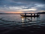 Omena fishermen in Kenya with Osram Energy Hub solar lighting