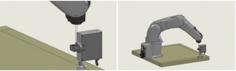 Knife-edge beam analyzer with sampler for high power laser measurement (up to 1.5kW)