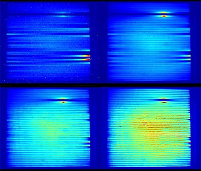 Image taken with Raptor&rsquo;s Owl, SWIR InGaAS camera of CIGS from 30mA to 620mA and 50ms to 4ms exposure times