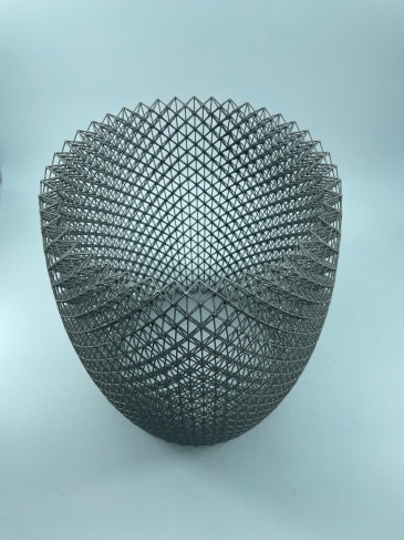Display of Parts Made from Difficult to Process Metals