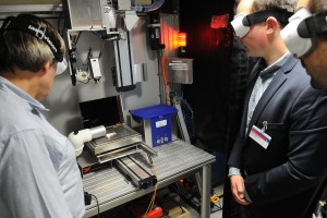 Presenting a laser process on the laboratory tour at Fraunhofer ILT in Aachen Presenting a laser process on the laboratory tour at Fraunhofer ILT in Aachen