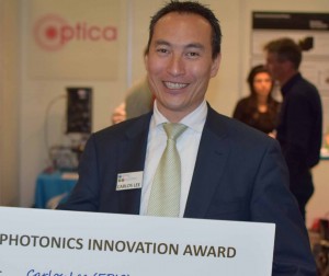 Carlos Lee wins PNO Photonic Innovation Award
