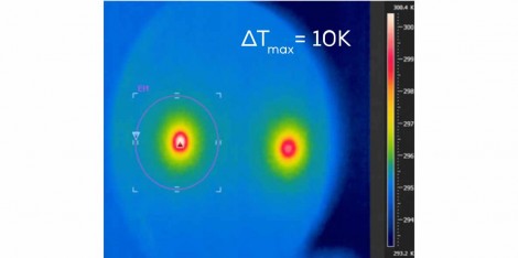 low-thermal lensing dispersive mirror