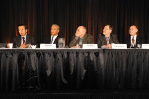 Panelists at OSAs Town Hall event discussing the US National Academy of Sciences Report Optics and Photonics Essential Technologies for Our Nation The event was held at Frontiers in Optics 2012 in Rochester, NY Panelists at OSAs Town Hall event discussing the US National Academy of Sciences Report Optics and Photonics Essential Technologies for Our Nation The event was held at Frontiers in Optics 2012 in Rochester, NY