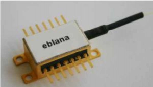 The fibre-coupled 760nm laser diode EP760-DM-B from Eblana Photonics is a unique high-power single wavelength laser source The fibre-coupled 760nm laser diode EP760-DM-B from Eblana Photonics is a unique high-power single wavelength laser source