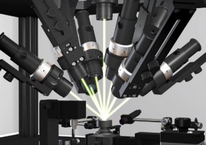 Motorized collimating lenses can be moved under PC control Motorized collimating lenses can be moved under PC control