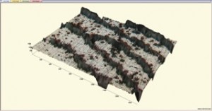 3D optical microscope image of part of a fingerprint It shows the fingerprint ridges as light areas and the deposited polymer as dark areas 3D optical microscope image of part of a fingerprint It shows the fingerprint ridges as light areas and the deposited polymer as dark areas