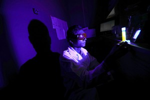 Dr Ajith Karunarathne examined toxic oxygen generation by retinal during blue light exposure Dr Ajith Karunarathne examined toxic oxygen generation by retinal during blue light exposure