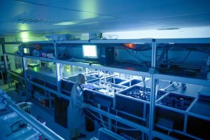 The laser system Wave Synthesizer 100 LWS100 spans 11 metres in length and generates extremely short laser pulses Credit Mattias Pettersson
