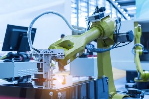 Robotic machine vision in a factory