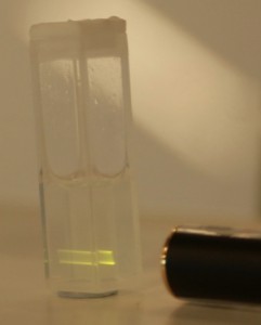 Sample test by portable near-infrared laser source Sample test by portable near-infrared laser source