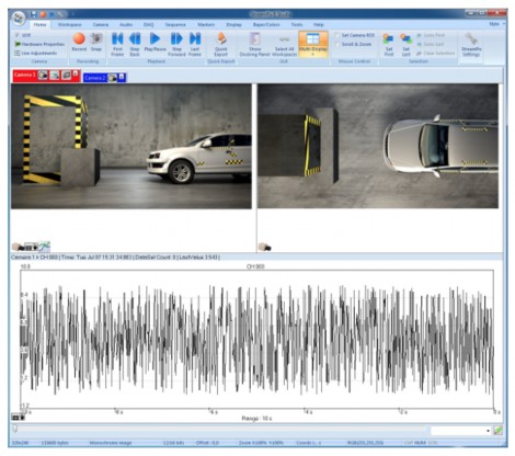 NorPix's StreamPix allows developers to view, control and acquire images from multiple cameras simultaneously, all with the same user interface.