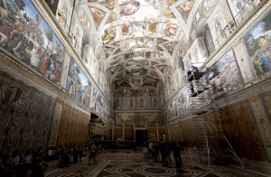 LEDs light up the Sistine Chapel CopyrightGovernatorato dello Stato della Citt del Vaticano