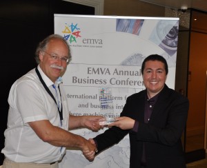 YPA 2017 Winner Boaz Arad to the right, EMVA President Jochem Herrmann YPA 2017 Winner Boaz Arad to the right, EMVA President Jochem Herrmann