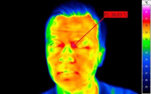 InfraTec thermographic camera detects fever InfraTec thermographic camera detects fever