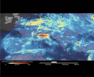 satellite imagery over Italy satellite imagery over Italy
