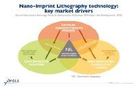 Nano-imprint lithography Nano-imprint lithography