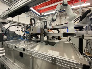 Experimental setup for performing phase contrast videography on beamline P61A at DESY Petra III