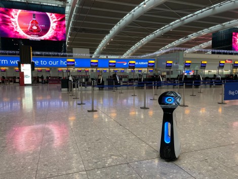 robot in airport