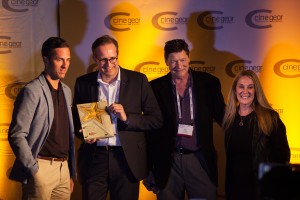 Michael Schiehlen, Head of Sales left, and Jrg Schmitz, Head of Zeiss Consumer Products 2nd from left, at the awards ceremony in Los Angeles Michael Schiehlen, Head of Sales left, and Jrg Schmitz, Head of Zeiss Consumer Products 2nd from left, at the awards ceremony in Los Angeles