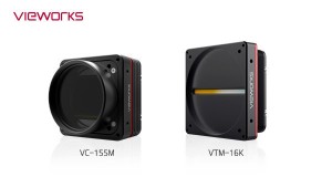 Worlds highest-resolution CMOS camera VC-155M left and 16k multispectral TDI line scan camera, VTM-16K right Worlds highest-resolution CMOS camera VC-155M left and 16k multispectral TDI line scan camera, VTM-16K right