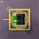 Illustration of co-packaged OPD and MicroLED matrix Photos credit Eric KroemerCEA-Leti