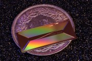 Placed on a 1 CHF coin for scale, EPFLs photonic chip shows how a laser architecture once confined to table-top systems can be shrunk to the millimeter scale Credit Zheru QiuEPFL