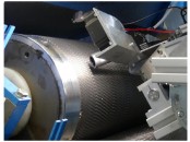 The SVS-Vistek exo541MGE GigE Vision camera is mounted in an IP67 housing to prevent damage by carbon fiber dust Photo courtesy of Chemnitz University of Technology